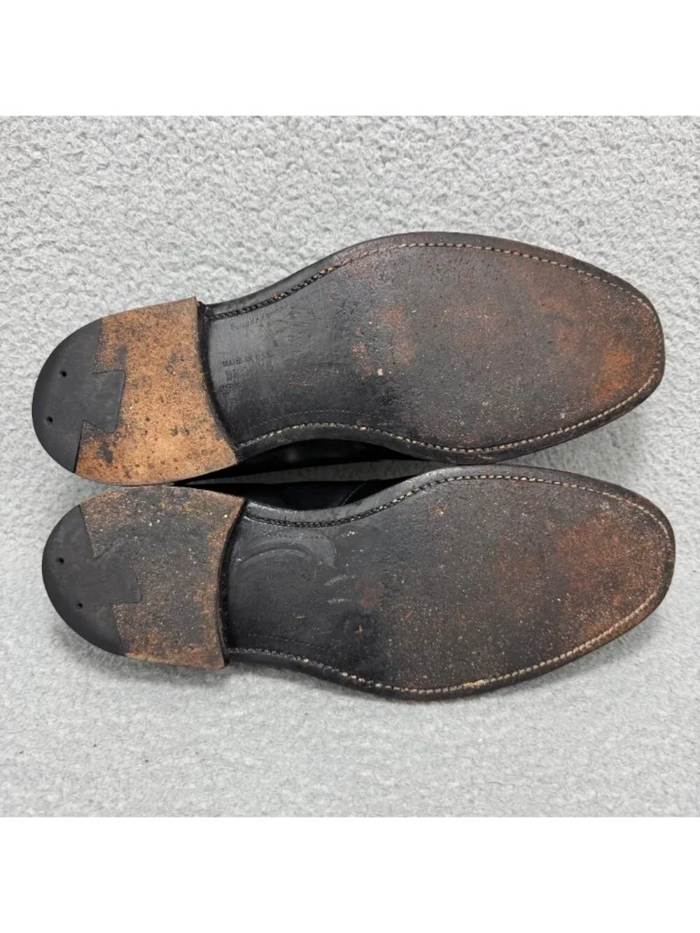 Brooks Brothers Shoe 10.5 Alden Shell Cordovan Penny Loafers Made In USA Vintage